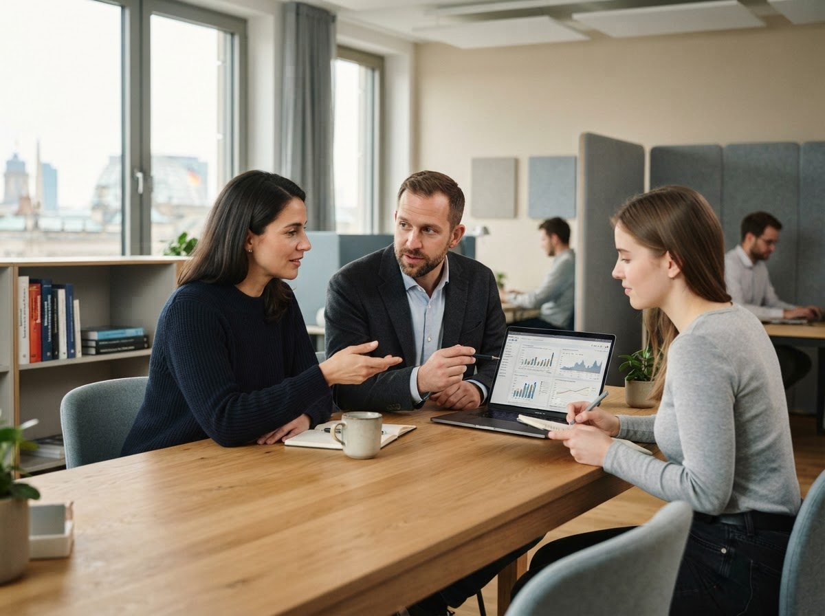 Zinsvoro KI Team bei der Arbeit an Analysemodellen